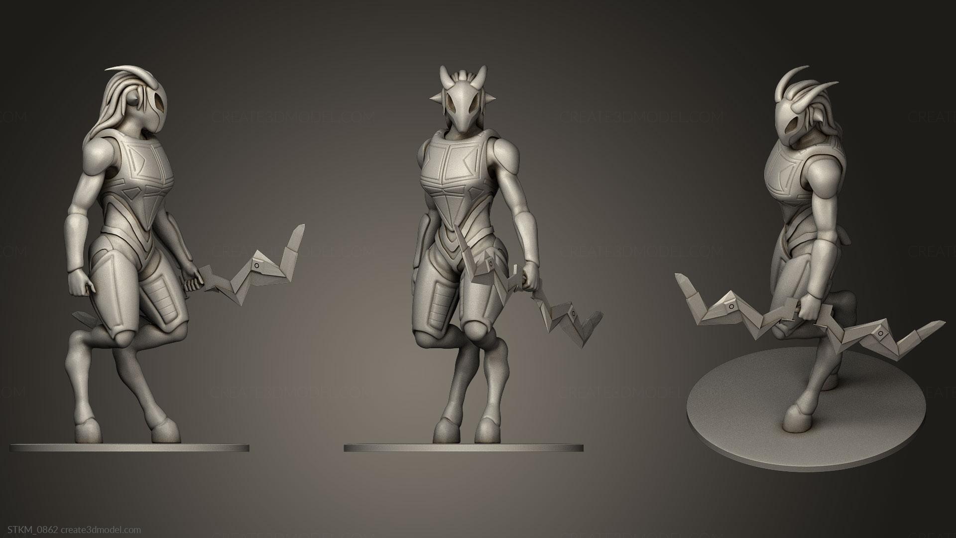 Figurines heroes, monsters and demons - STKM_0705 - 3D model for